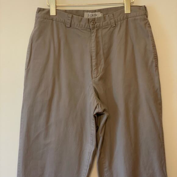 J. Crew 33/30 100% cotton pant trouser tan business casual corpcore classic VTG - Picture 2 of 7